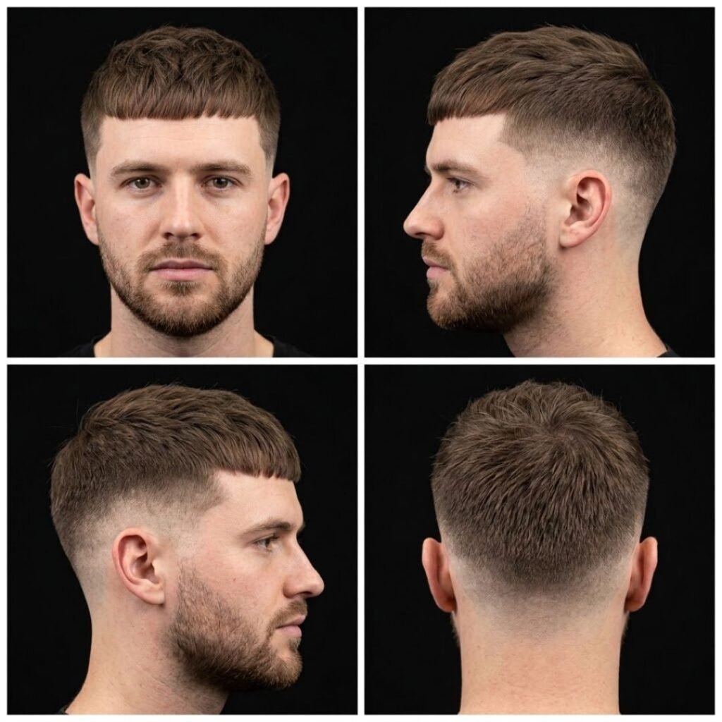 Thin Hair French Crop Fade